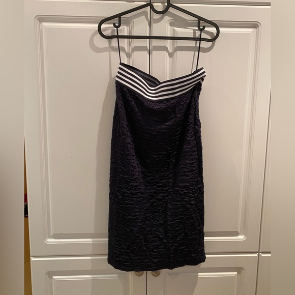 H&M Bodycon Blue/White Pencil Skirt Size 10US NWT - Picture 1 of 4